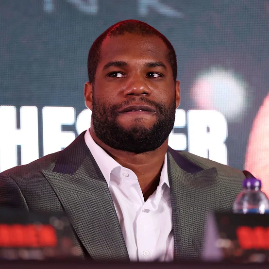 Tyson Fury Defeats Makhmudov, Challenges Anthony Joshua for Mega Fight Daniel Dubois looks on as he speaks to the media during the Fabio Wardley v Daniel Dubois Press Conference at The Dutch Hall on February 25, 2026 in London, England.