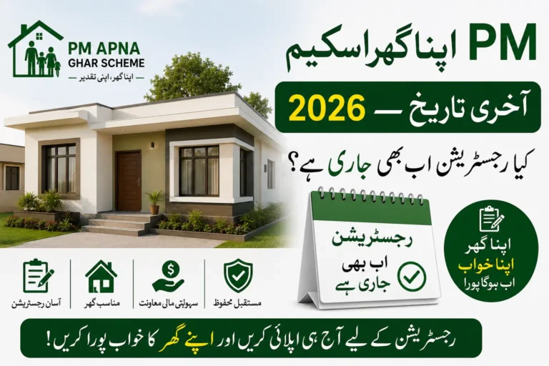 PM Apna Ghar Scheme 2026 last date announcement by Government of Pakistan
